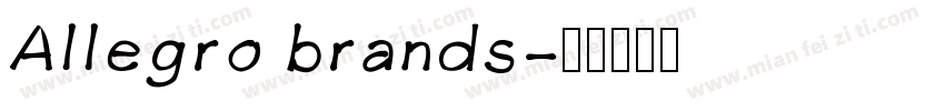 Allegro brands字体转换